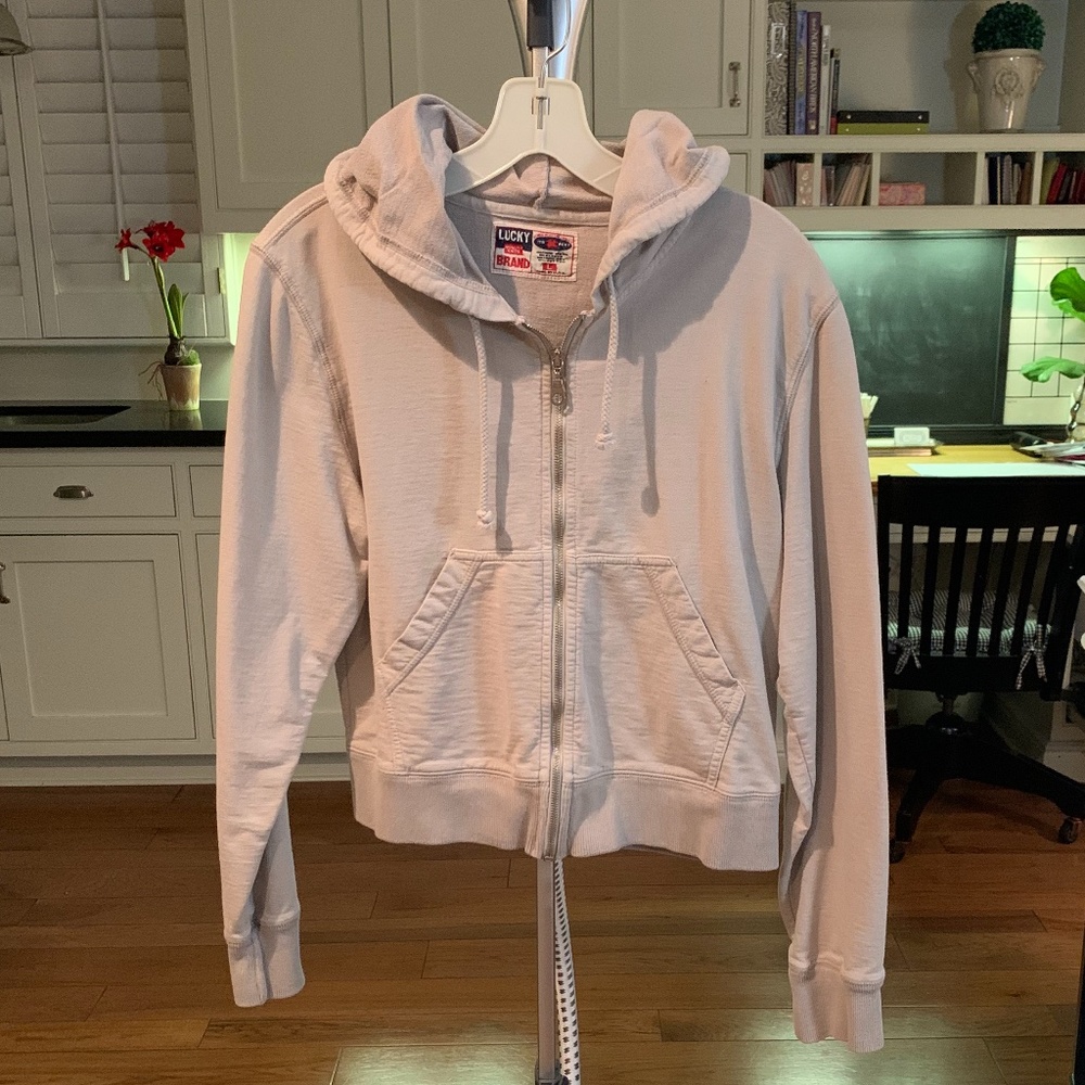 Lucky Brand Grey Zippered Hoodie